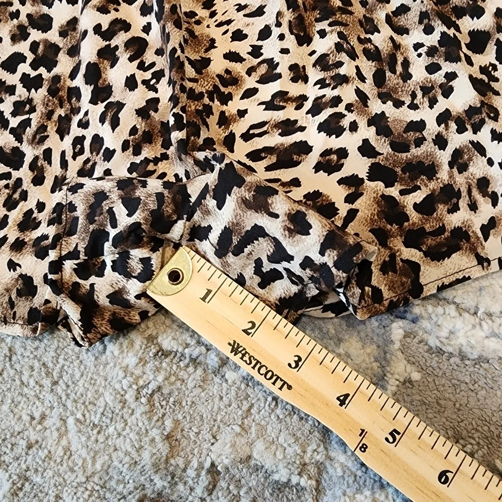 Nordstrom‎ Truly Me leopard smocked romper. Kids 14.